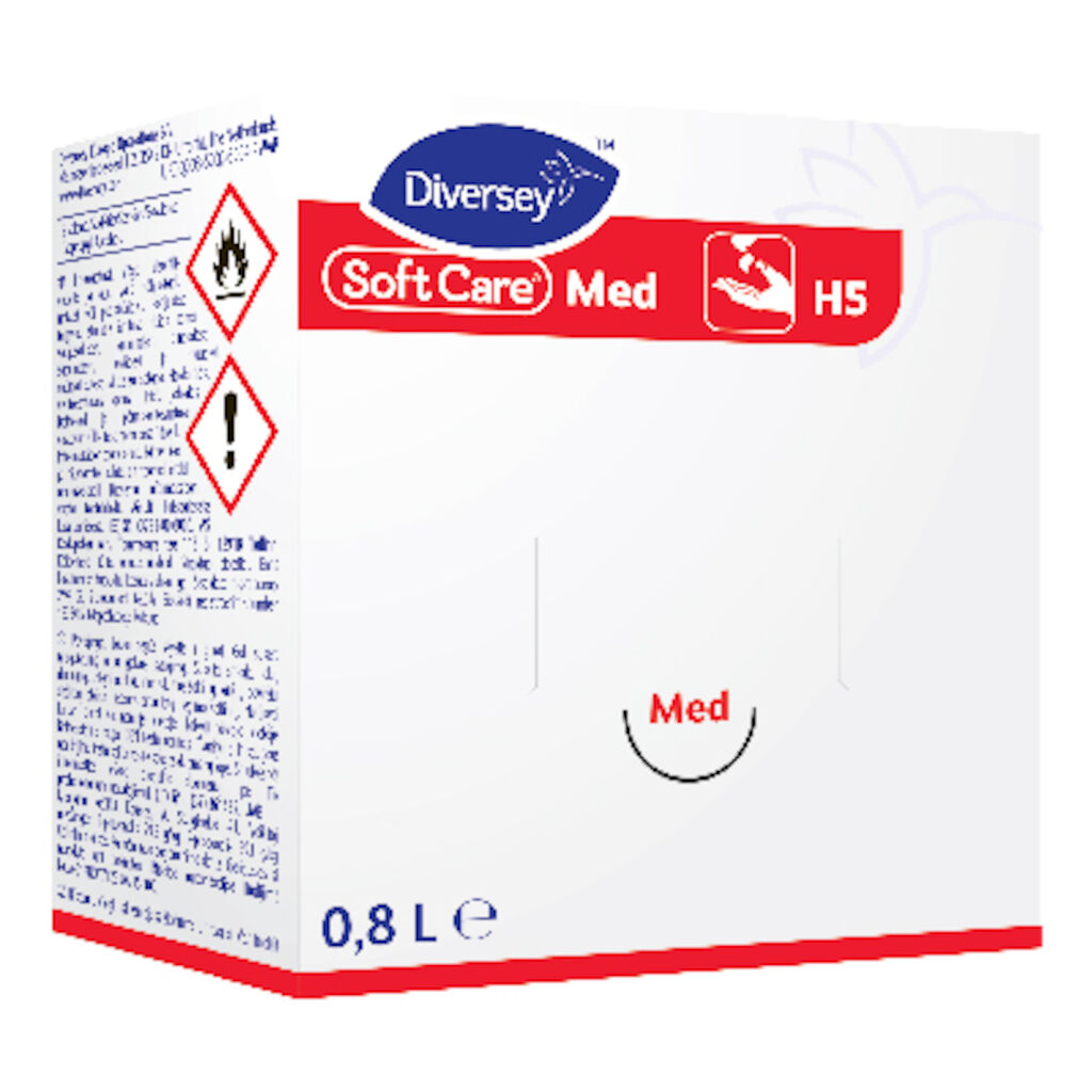 Soft Care MED H5 6x0.8L - Gel antiséptico para piel sana de manos