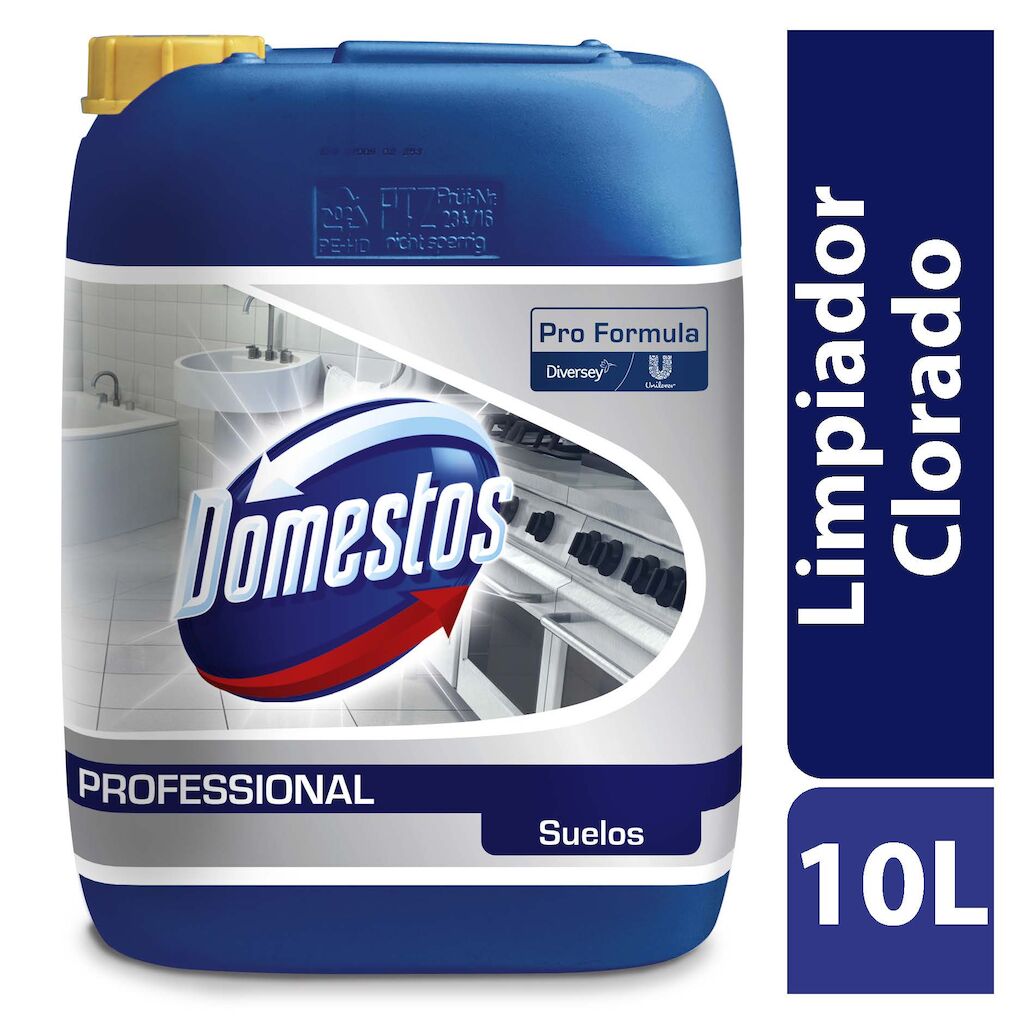 Domestos Pro Formula Suelos 10L - Limpiador clorado multiusos