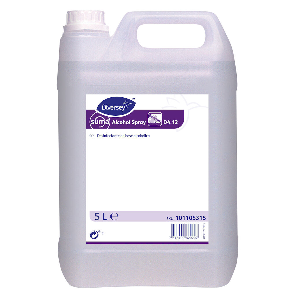 Suma Alcohol Spray D4.12 2x5L - Desinfectante de uso general en base alcohol