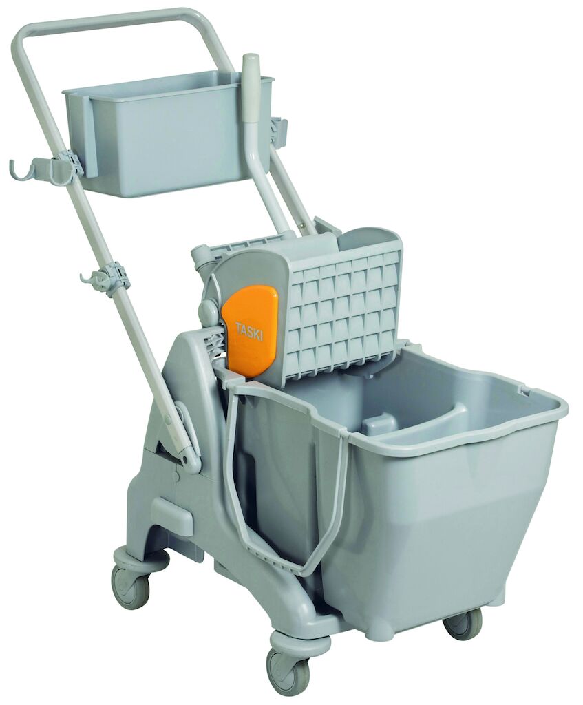TASKI MicroEasy Cart 1unid - Carro MicroEasy con doble cubo, prensa, y cajones almacenamiento
