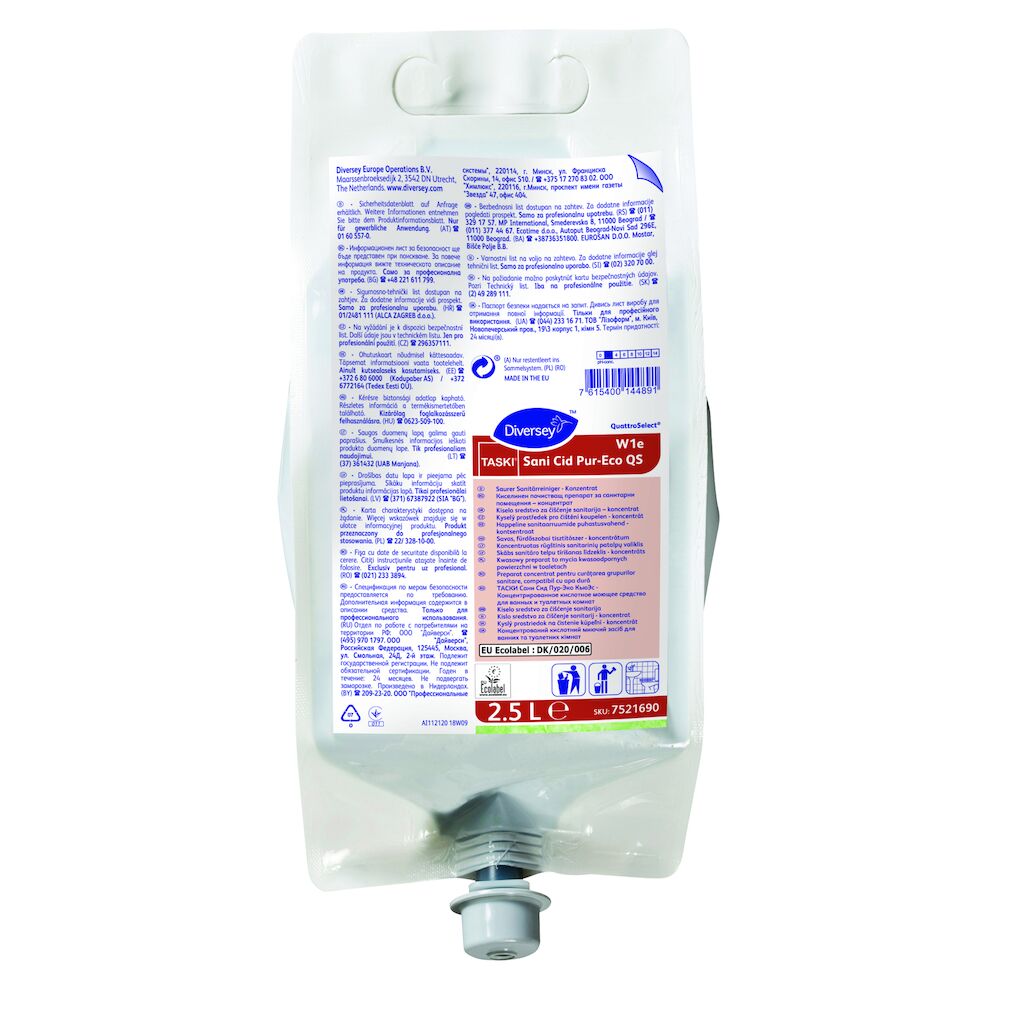 TASKI Sani Cid Pur-Eco QS W1e 2x2.5L - Detergente de uso diario