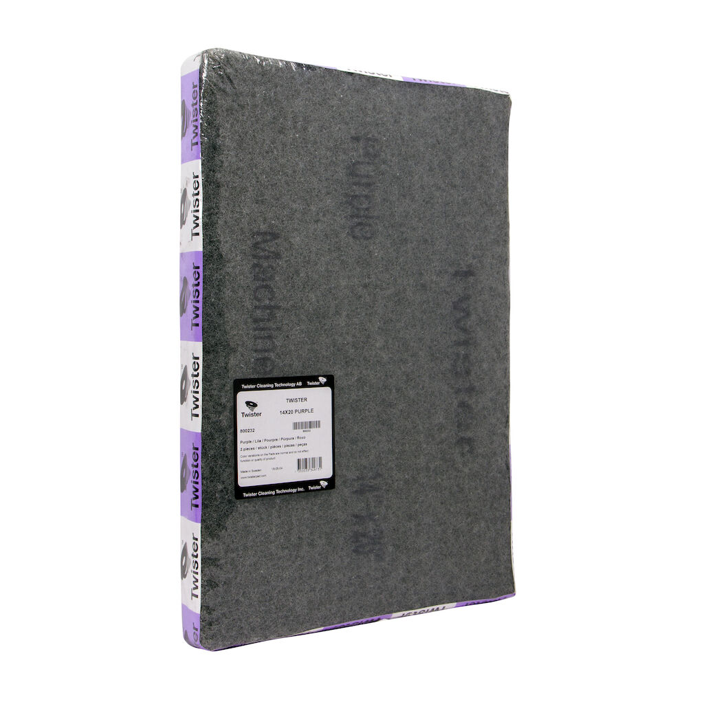 Discos diamantados limpieza suelos Twister™ 2x1unid - 36 x 51 cm - Púrpura