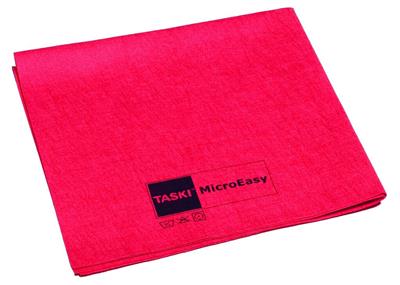 TASKI MicroEasy 5unid - 38 x 37 cm - Rojo - Bayeta de microfibra versátil y ligera