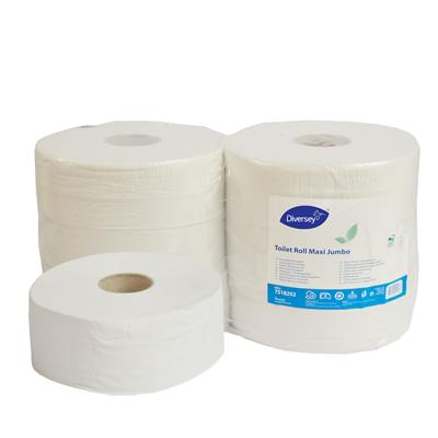 Toilet Roll Maxi Jumbo 6unid - 320 m - Higienico Industrial Reciclado 2 capas