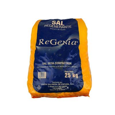 ReGenia Sal Regenerante en pastillas 25kg - Sal en perlas especial para equipos descalcificadores